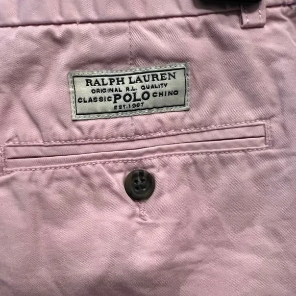 Boys Pale Pink Polo Chino Shorts - Picture 4 of 7